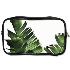 Green Banana Leaves Toiletries Bag (two Sides) by goljakoff