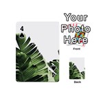 Green banana leaves Playing Cards 54 Designs (Mini) Front - Spade4