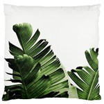 Green banana leaves Large Flano Cushion Case (Two Sides) Front