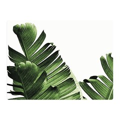 Green Banana Leaves Double Sided Flano Blanket (mini)  by goljakoff