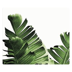 Green Banana Leaves Double Sided Flano Blanket (small)  by goljakoff