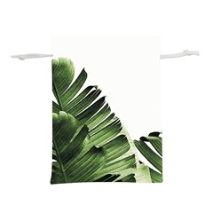 Green Banana Leaves Lightweight Drawstring Pouch (m) by goljakoff