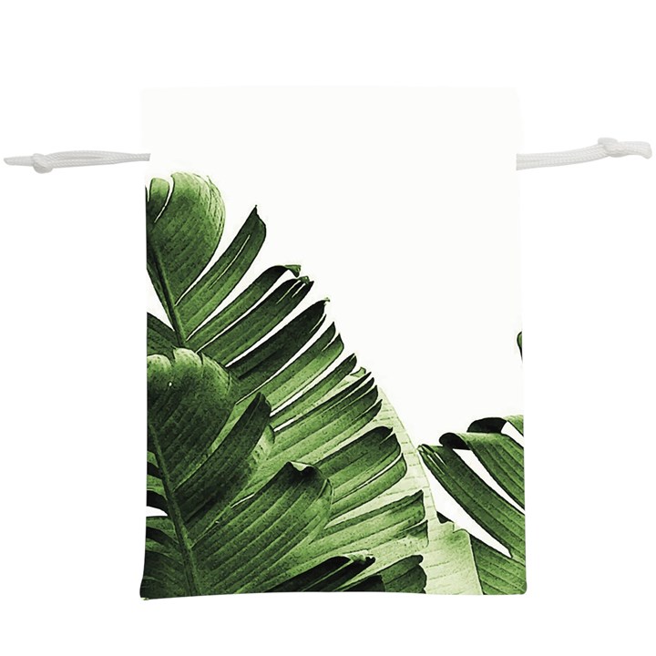 Green banana leaves  Lightweight Drawstring Pouch (XL)