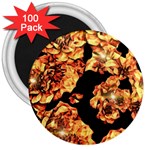 Copper Floral 3  Magnets (100 pack) Front