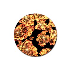 Copper Floral Magnet 3  (Round)