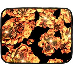 Copper Floral Fleece Blanket (Mini)