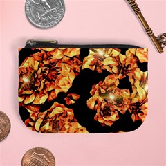 Copper Floral Mini Coin Purse by Janetaudreywilson