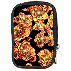 Copper Floral Compact Camera Leather Case