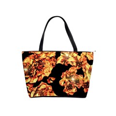 Copper Floral Classic Shoulder Handbag