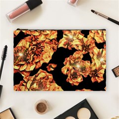 Copper Floral Cosmetic Bag (Large)