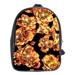 Copper Floral School Bag (Large)