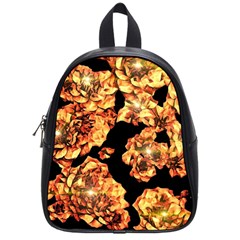 Copper Floral School Bag (small) by Janetaudreywilson