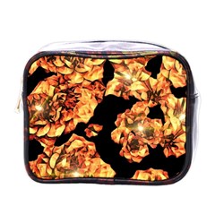 Copper Floral Mini Toiletries Bag (One Side)