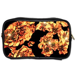 Copper Floral Toiletries Bag (One Side)