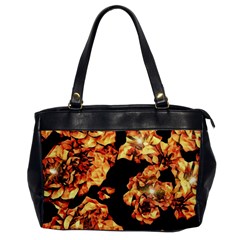 Copper Floral Oversize Office Handbag