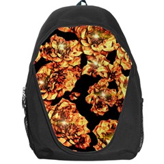 Copper Floral Backpack Bag