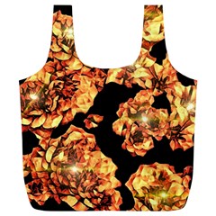 Copper Floral Full Print Recycle Bag (xl) by Janetaudreywilson