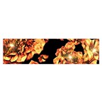 Copper Floral Satin Scarf (Oblong) Front