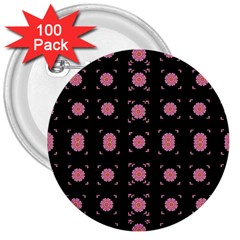 Flowers From The Summer Still In Bloom 3  Buttons (100 Pack)  by pepitasart