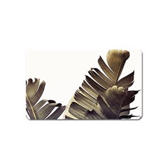 Vintage Banana Leaves Magnet (name Card) by goljakoff