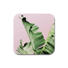 Palm Leaf Rubber Square Coaster (4 Pack)  by goljakoff