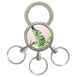 Palm leaf 3-Ring Key Chain Front