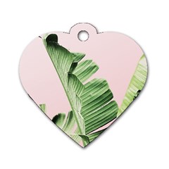 Palm Leaf Dog Tag Heart (two Sides) by goljakoff