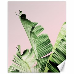 Palm leaf Canvas 11  x 14 