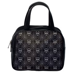 Skull And Spider Web On Dark Background Classic Handbag (one Side)