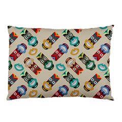 Ethnic Tribal Masks Pillow Case by tmsartbazaar