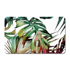 Watercolor Monstera Leaves Magnet (rectangular) by goljakoff