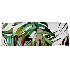 Watercolor Monstera Leaves Body Pillow Case (dakimakura) by goljakoff