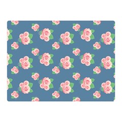 Pink Vintage Roses Double Sided Flano Blanket (mini) 