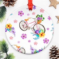 Cycle Ride Ornament (round) by designsbymallika