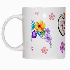 Cycle Ride White Mugs by designsbymallika