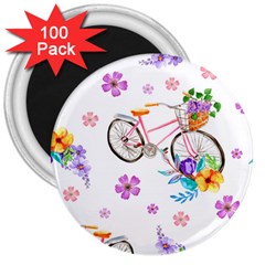 Cycle Ride 3  Magnets (100 Pack) by designsbymallika