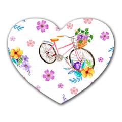 Cycle Ride Heart Mousepads by designsbymallika