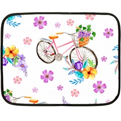 Cycle Ride Double Sided Fleece Blanket (mini)  by designsbymallika