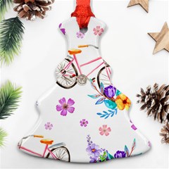 Cycle Ride Christmas Tree Ornament (two Sides) by designsbymallika