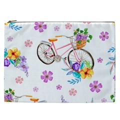 Cycle Ride Cosmetic Bag (xxl) by designsbymallika