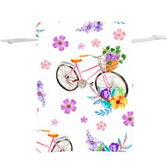 Cycle Ride  Lightweight Drawstring Pouch (xl) by designsbymallika