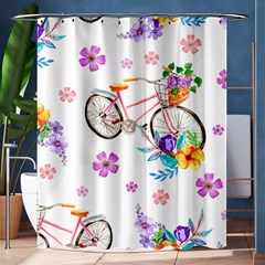 Cycle Ride Shower Curtain 60  X 72  (medium)  by designsbymallika