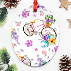 Cycle Ride Ornament (oval Filigree) by designsbymallika