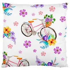 Cycle Ride Large Cushion Case (one Side) by designsbymallika