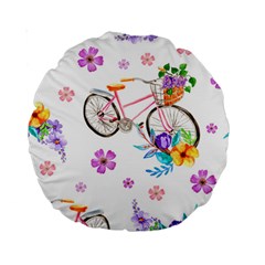 Cycle Ride Standard 15  Premium Round Cushions by designsbymallika