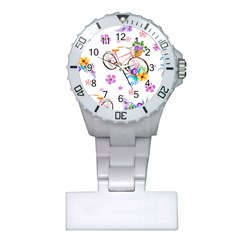 Cycle Ride Plastic Nurses Watch by designsbymallika