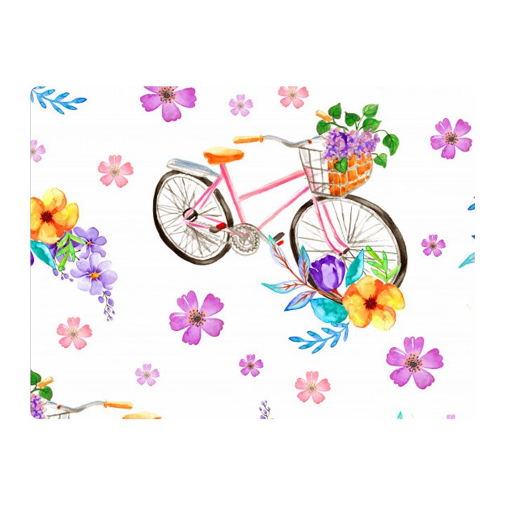 Cycle Ride Double Sided Flano Blanket (Mini) 