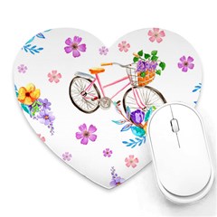 Cycle Ride Heart Mousepads by designsbymallika