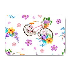 Cycle Ride Small Doormat  by designsbymallika