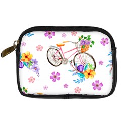 Cycle Ride Digital Camera Leather Case by designsbymallika